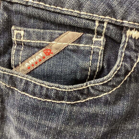 Ariat Work Jeans Flame Resistant Cat2 Mid-Rise Stretch Bootcut Women’s Size 27R - Picture 6 of 16